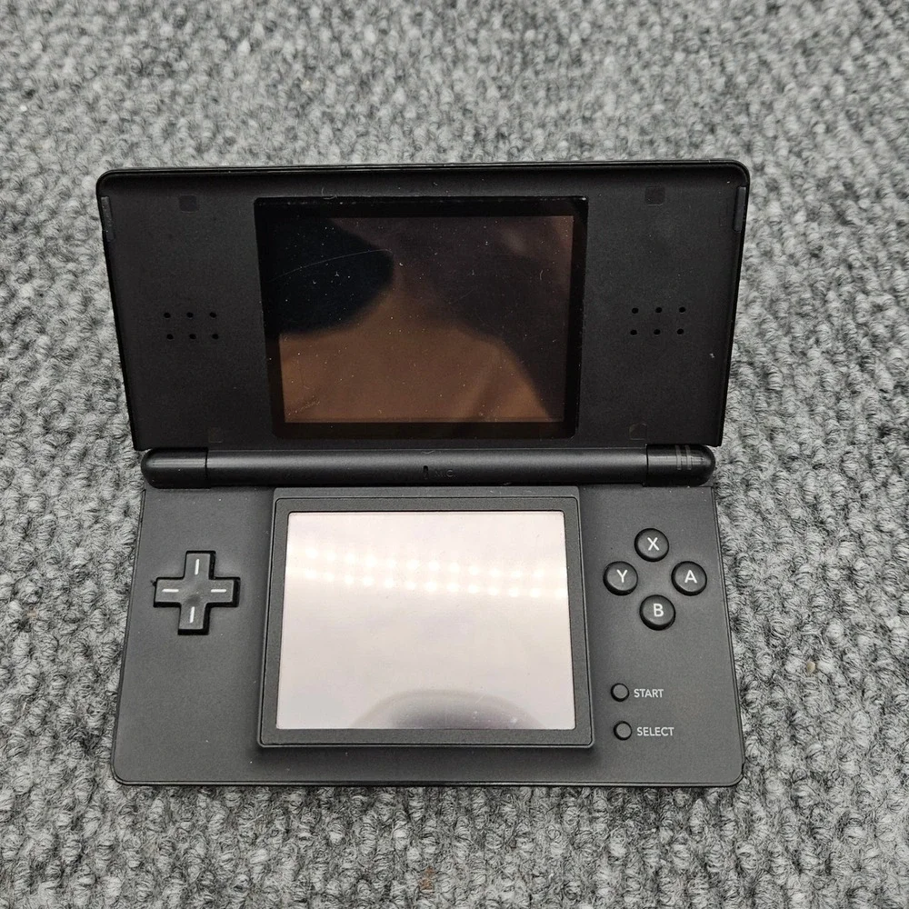 Nintendo DS Lite Onyx Black Handheld Console USG-001 Dual Screen (No Battery)